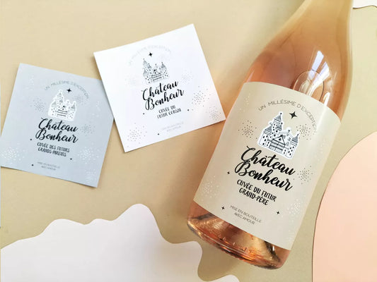 Annonce de grossesse | Bouteille de vin