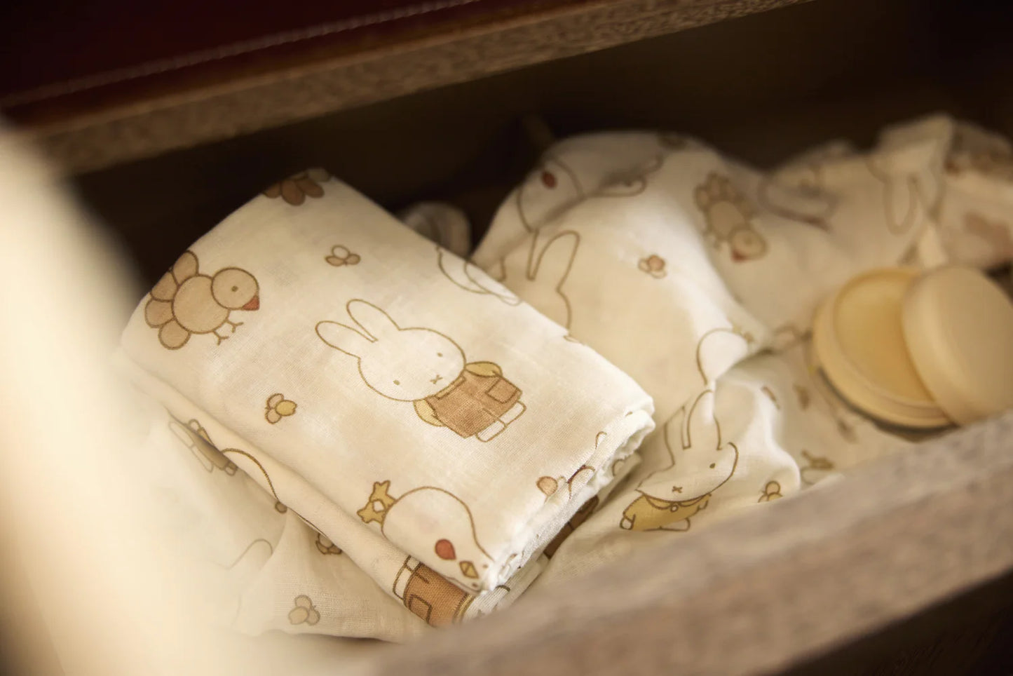 Langes gaze de coton | 70cm | Miffy Family Farm