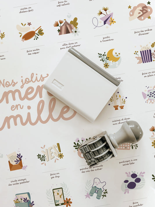 Affiche " Nos jolis moments en famille "