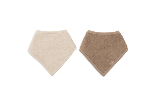 Bavoirs bandana | Sand & Milky Coffee
