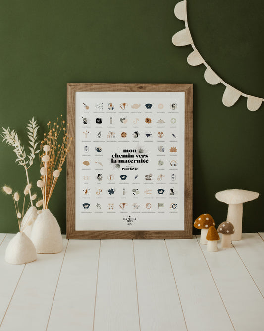 Affiche " Mon chemin vers la maternité " I Dédié à la PMA