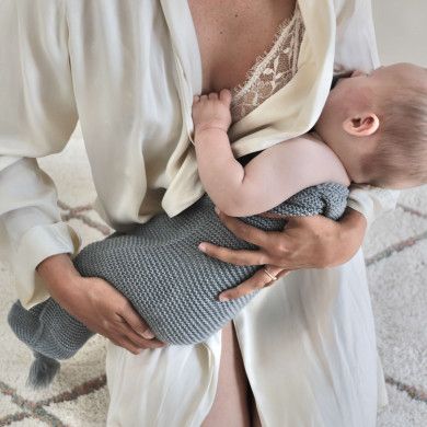 Cocon emmaillotage I Bleu gris