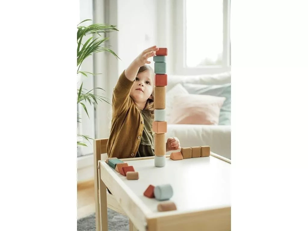 Coffret de blocs de construction en liège I 20 pcs