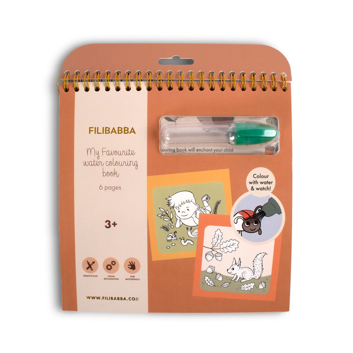 Livre de coloriage à l’eau I À la forêt