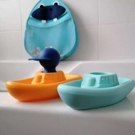 Jeux de bain I Bateau et capitaine Orange