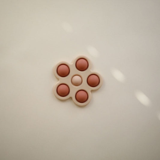 Jouet à presser | Fleur rose