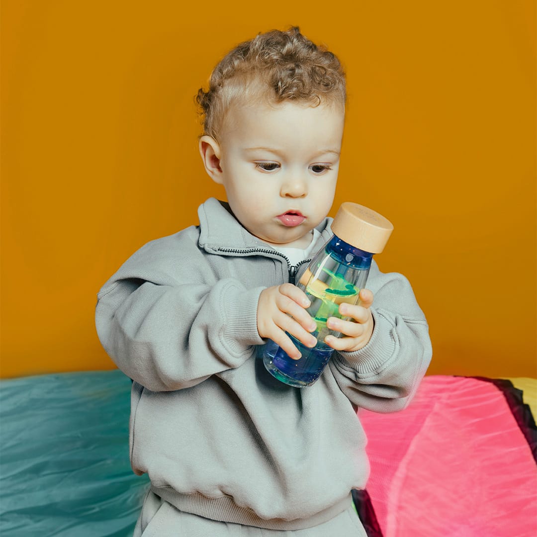 Bouteille sensorielle | Spirale Bleu