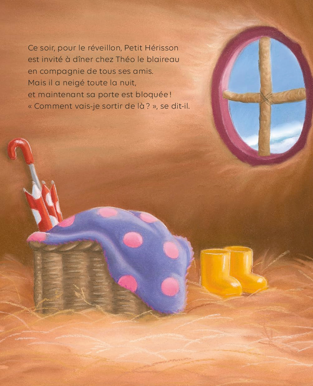 Petit hérisson un réveillon sous la neige