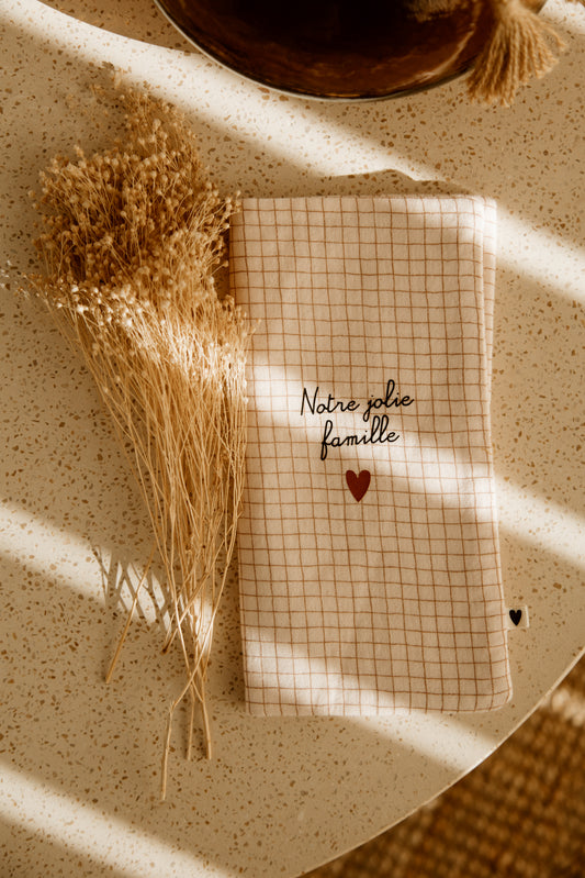 Protège livret de famille | Gaze olive