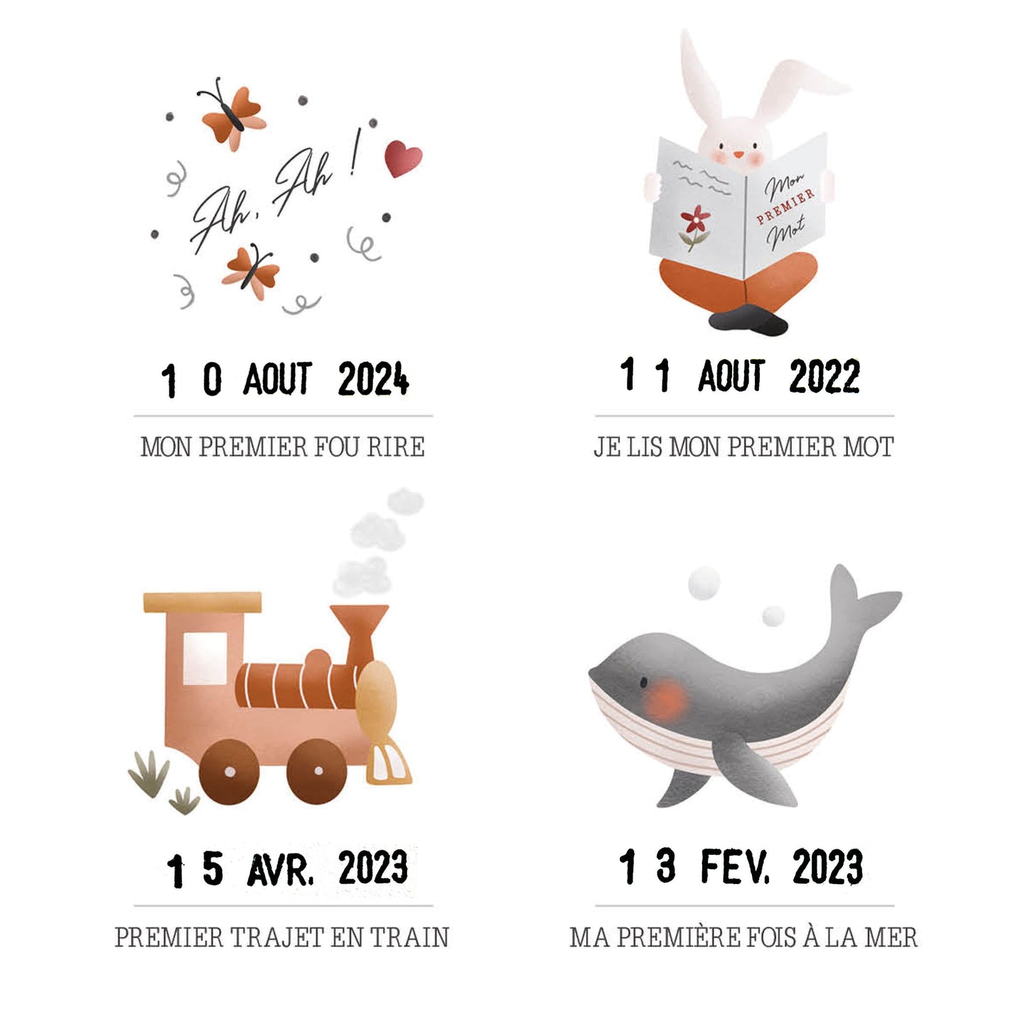 Affiche " Mes premières fois " I Atelier Oranger