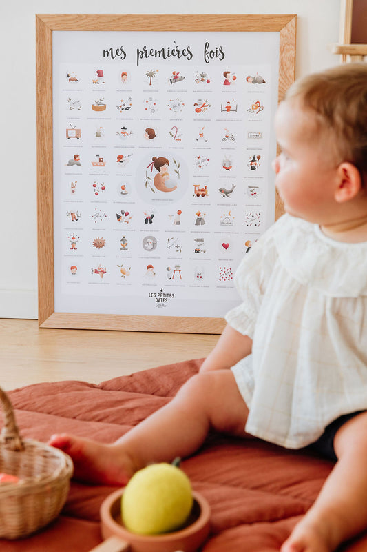 Affiche " Mes premières fois " I Atelier Oranger