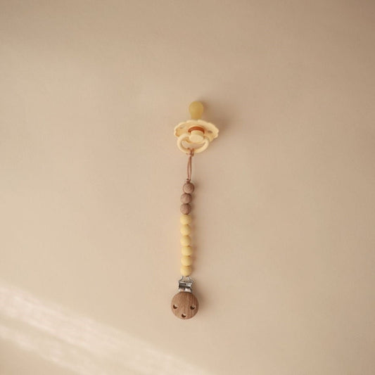 Attache tétine I Jaune