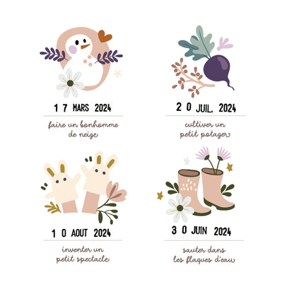 Affiche " Nos jolis moments en famille "