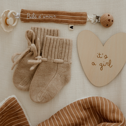 Attache-tétine | Gaze rayures larges