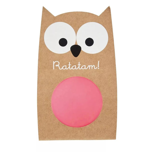 Balle rebondissante I Hibou Rose