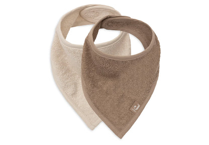 Bavoirs bandana | Sand & Milky Coffee