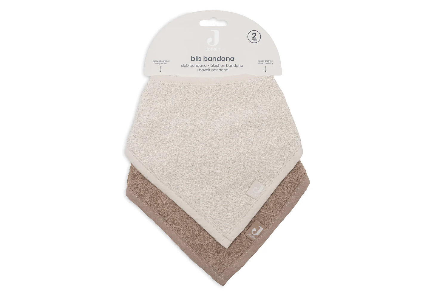 Bavoirs bandana | Sand & Milky Coffee