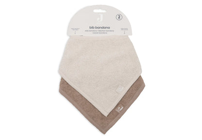 Bavoirs bandana | Sand & Milky Coffee