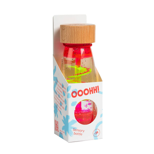 Bouteille sensorielle | Spirale Rose 