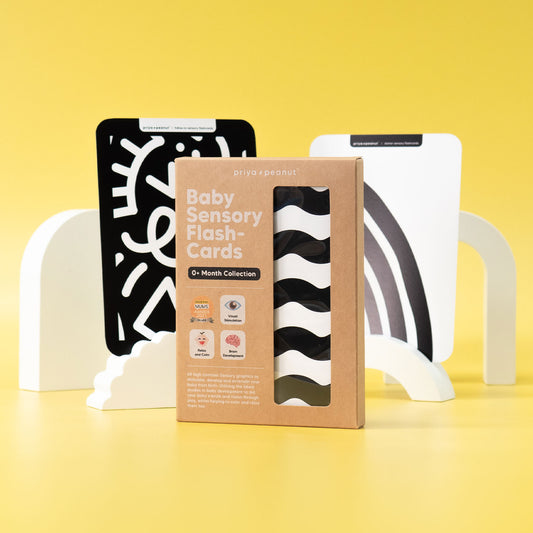 Cartes sensorielles à contraste Noir & Blanc - Dès la naissance