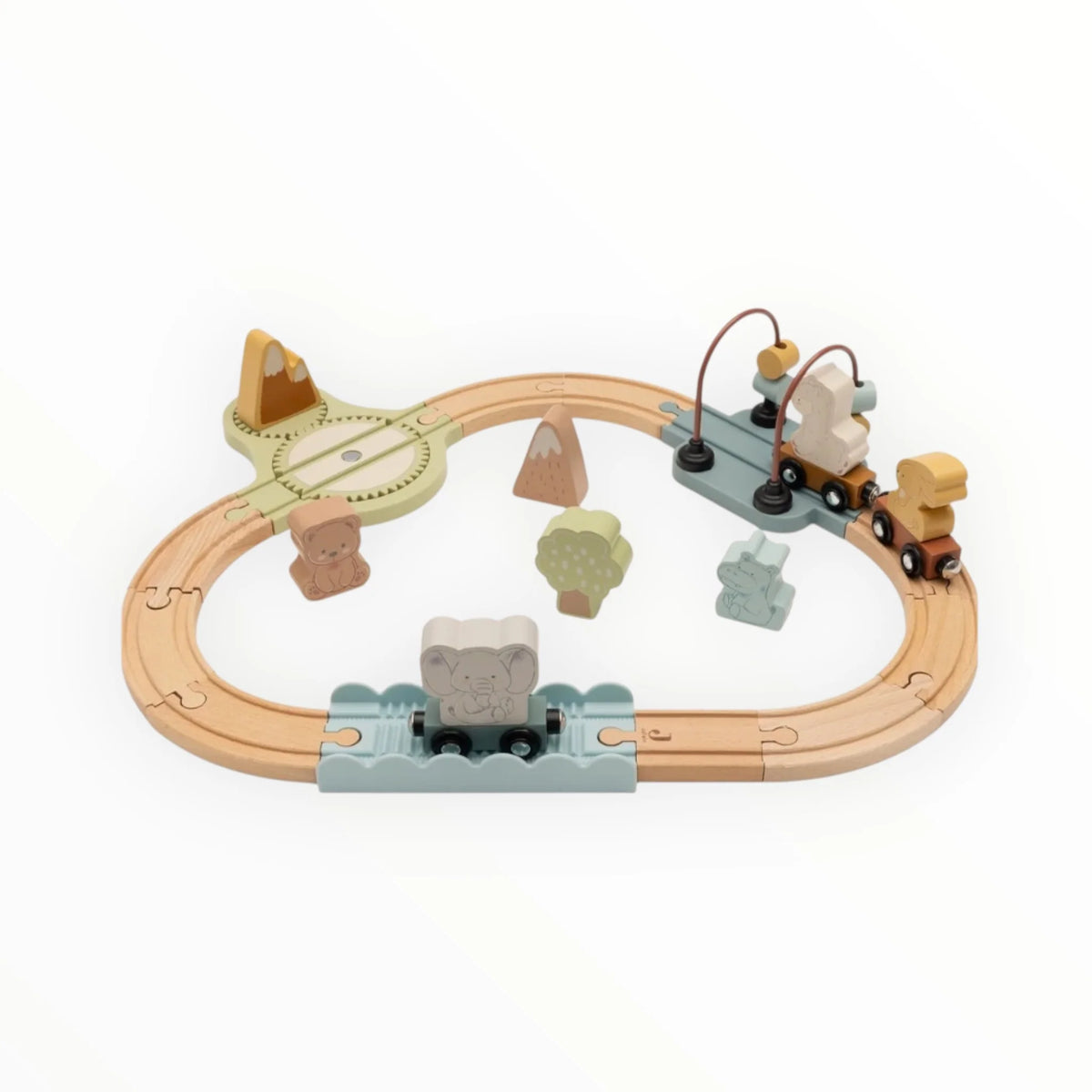 Circuit de train en bois