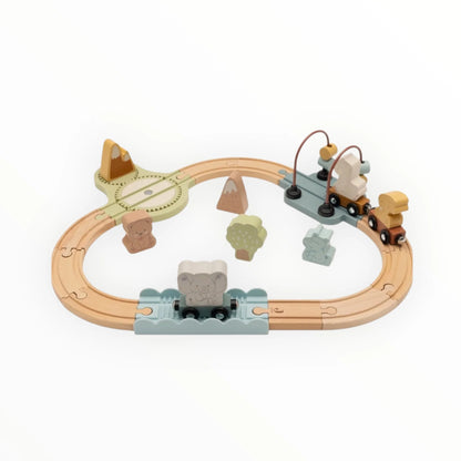 Circuit de train en bois