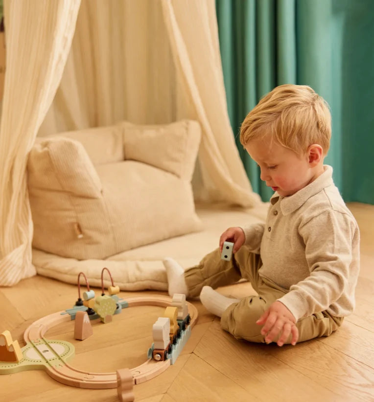 Circuit de train en bois