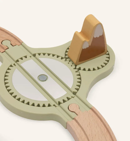 Circuit de train en bois