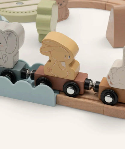 Circuit de train en bois