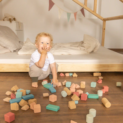 Coffret de blocs de construction en liège I 40 pcs