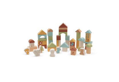 Jeu de blocs de bois
