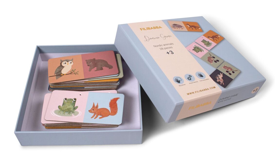 Jeu du domino I Animaux Nordique