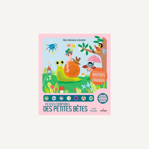 Livre de comptine I Livre de comptine des petites bêtes 