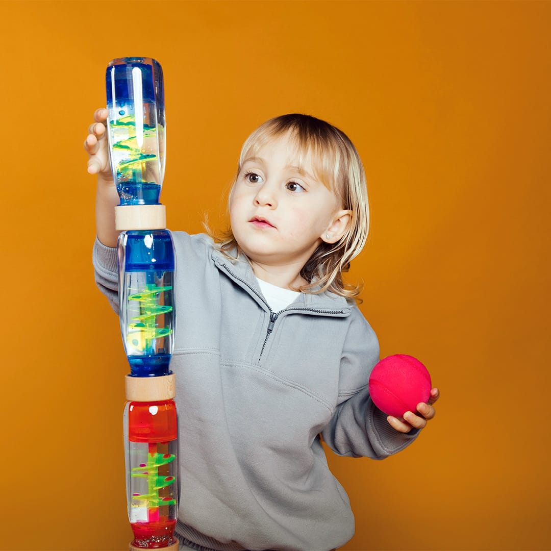 Bouteille sensorielle | Spirale Bleu