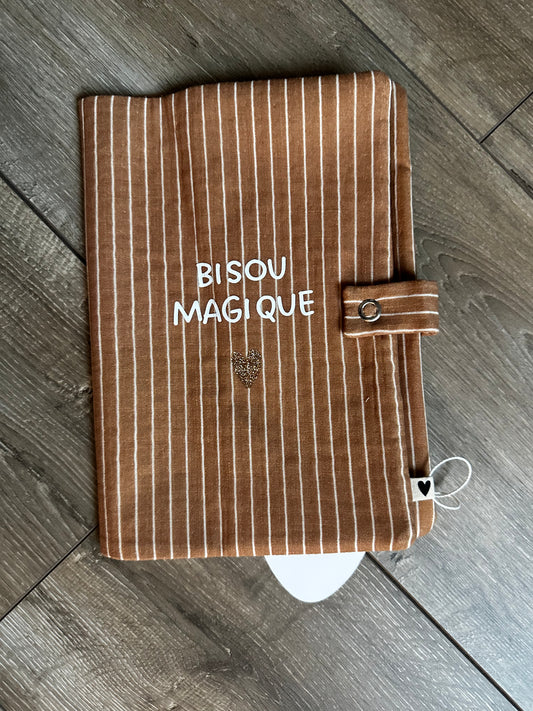 Protège carnet de santé | Rayure fine