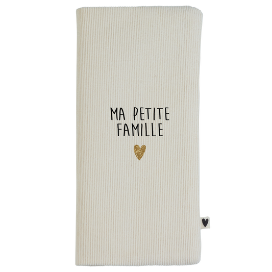 Protège livret de famille | Velour écru