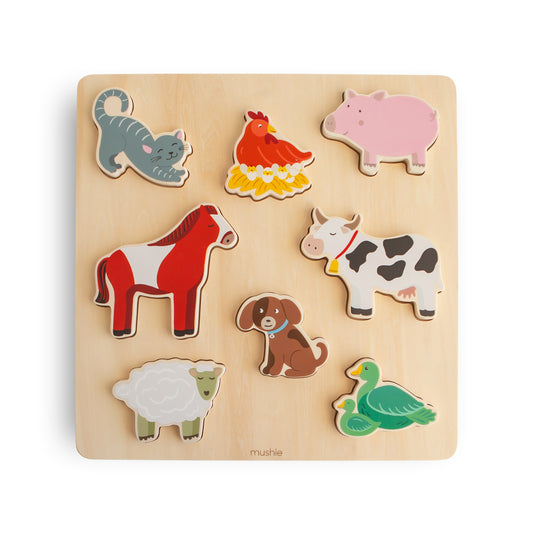 Puzzle en bois I À la ferme
