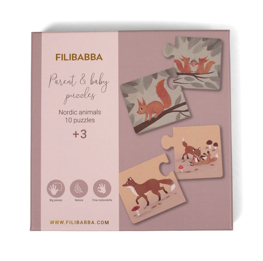 Puzzle pour enfant I Maman & ses bébés Nordique