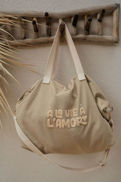 Sac cabas XL I  À la vie à l'amor