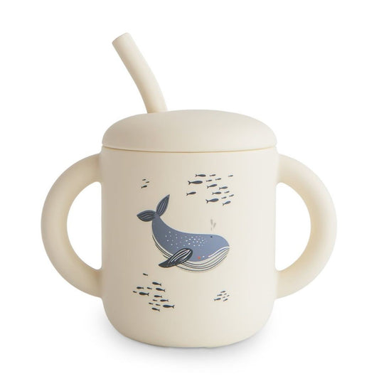 Tasse avec paille | Baleine 