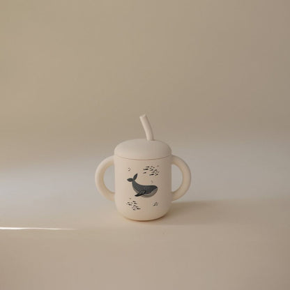 Tasse avec paille | Baleine 