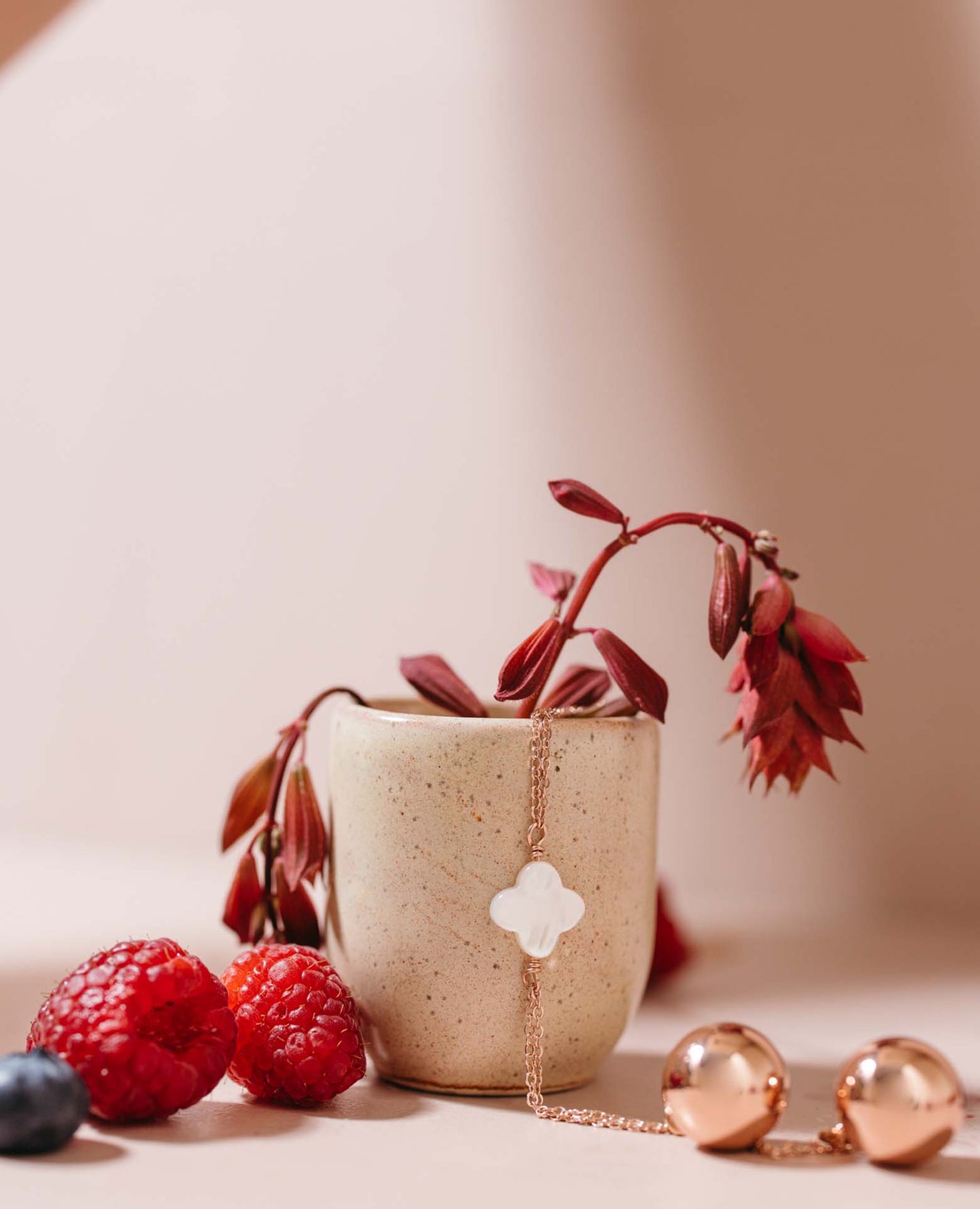 Bola de grossesse pour jumeaux I Olympe Rose Nacre