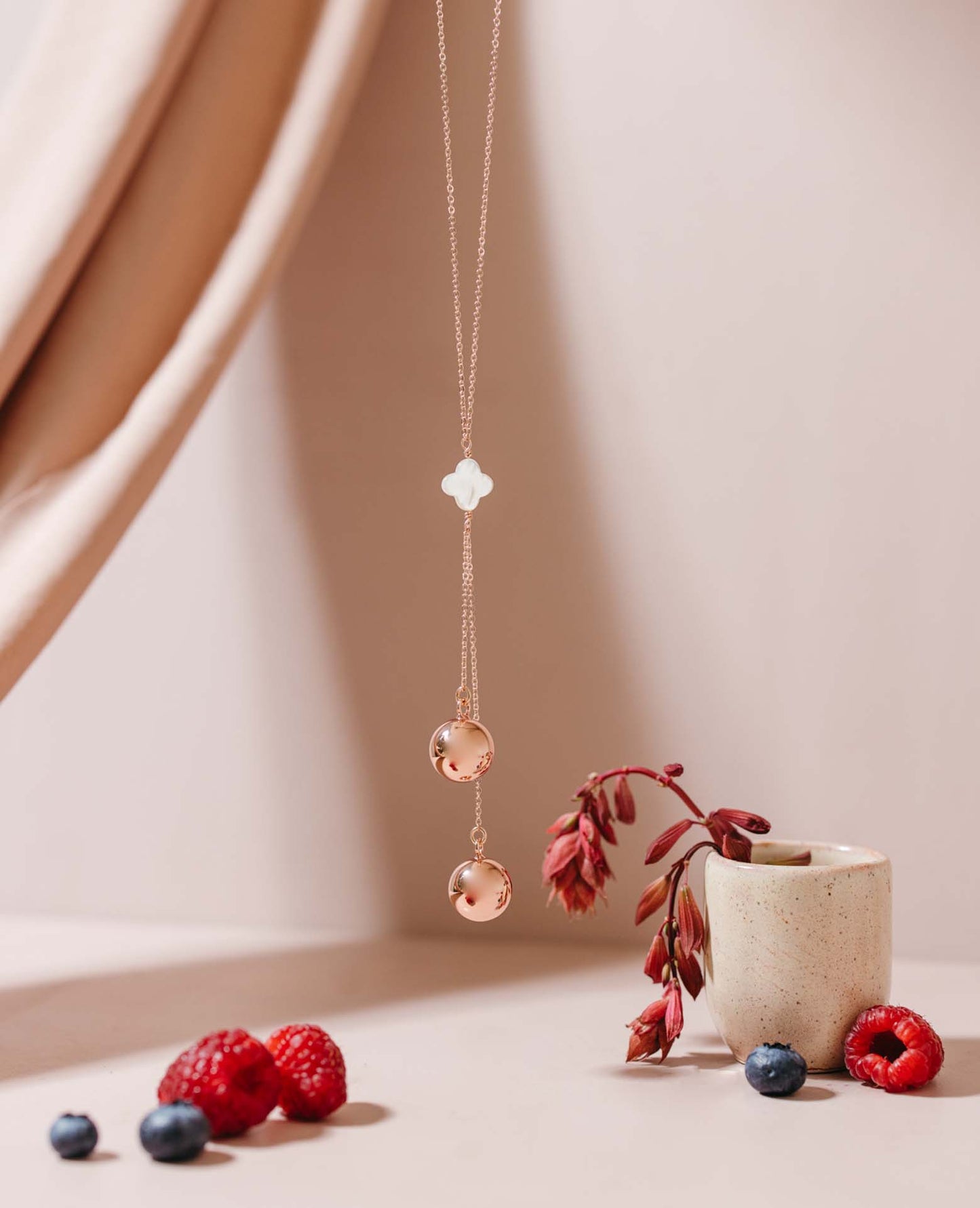 Bola de grossesse pour jumeaux I Olympe Rose Nacre