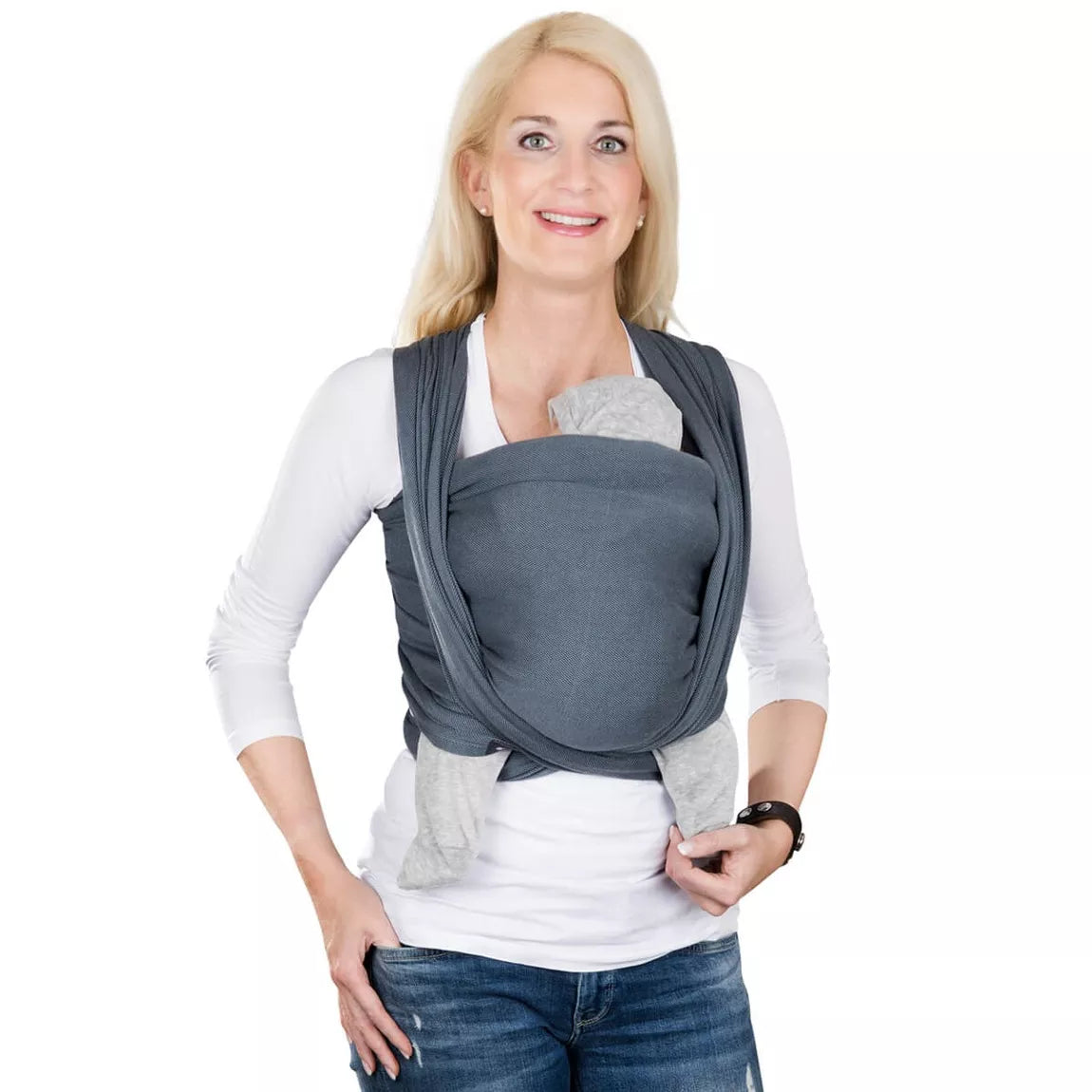Écharpe de portage pour bébé prématuré I Anthracite