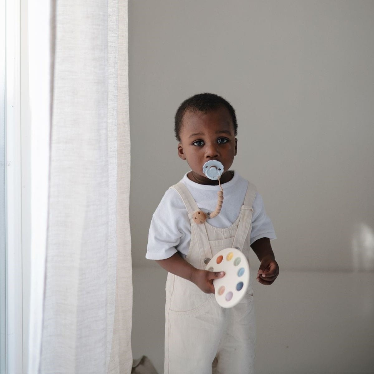 Attache tétine I Pale Taupe